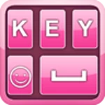 fancy pink keyboard android application logo